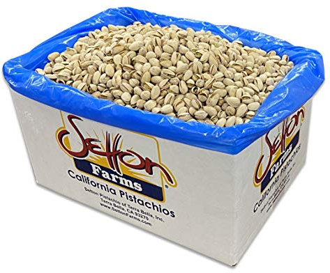 Setton Farms Pistachios, Bulk Box of Roasted Salted Pistachios, Premium California In Shell Pistachio Nuts, 25 pound case, Large Pistachios, Certified Non GMO, Gluten Free, Vegan and Kosher