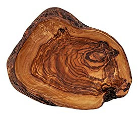Cuenco decorativo rústico de madera de oliva, aprox. 14 cm