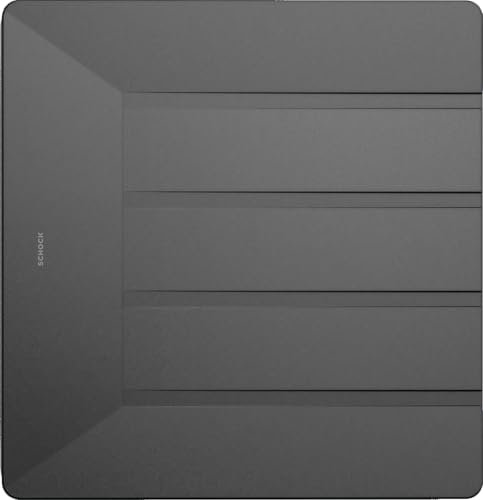 Schock® Abtropfmatte aus Silikon anthrazit I Flexible Abtropfunterlage für Küchen I Spülmaschinengeeignetes Zubehör I Lebensmittelecht und BPA-frei I rutschfest und hitzebeständig I Größe 400x415 mm