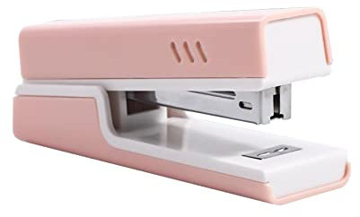 Heftgerät, Büroheftgerät, Büroheftgerät, Schreibtischheftgerät, 20 Blatt Kapazität, tragbares, langlebiges Heftgerät, rosa Schreibtischzubehör, geeignet for die Bindung von Bürodokumenten, Heftgeräte
