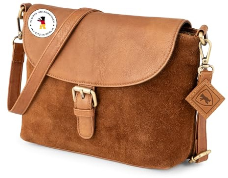Berliner Bags Vintage Umhängetasche Catalina, Mittelgroße Crossbody Bag aus Leder, Schultertasche mit Magnetverschluss, Handtasche für Damen