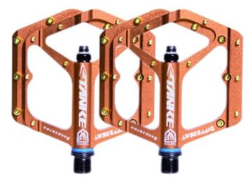WANGSHAOWEI Pedale Fahrrad Pedale MTB Aluminiumlegierung rutschfeste Fahrradpedale Fahrradpedal Fahrradpedal Fahrradpedale(Orange)