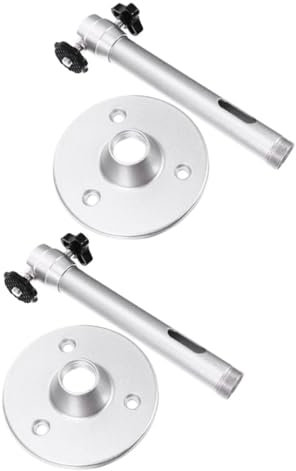 Housoutil Aluminium Alloy Projector Ceiling Mount Bracket for Mini Projector Adjustable Angle 2Pcs Installation Tools
