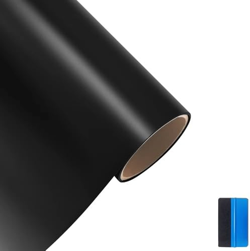 NewL Adesivo in vinile nero opaco di alta qualità per auto, decalcomania fai da te, pellicola per auto (nero, 30 cm x 150 cm)