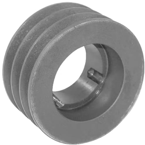 cyclingcolors 1x Polea con orificio Taperlock para correa trapezoidal 3 canal A SPA AVX13 Diámetro exterior 117,5 mm Diámetro de paso 112 mm Hierro fundido Maquinaria de construcción forestal agrícola
