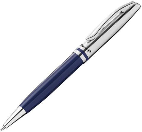 Pelikan Jazz Classic K35 Ballpoint Pen Dark Blue Metal Refillable with Clip Elegant Writing Instrument