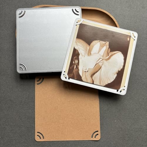 LZBRDY Cutting Dies for Frames, Background Design Template for Scrapbooking, Greeting Cards, Album Photos, DIY Paper Crafts, Cardstock (Photo Frame Clip 4.4 x 4.4 in)