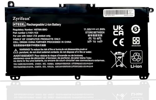 Zyrifean HT03XL l11119-855 Batterie pour HP Pavilion 240 245 250 255 G7 | 14-CE 14-CF 14-CK 14-cm 14-DF 14-MA 14Q-CS 14Q-CY 14S-CF 15-CS 15-DA 15-DB 15-DW 15-CU 15-CW 17-by 17-CA Series HSTNN-DB8R