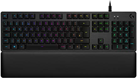 Logitech G513 Touch Teclado USB QWERTY Holandés Negro - Teclados (con Cable, USB, Teclado mecánico, QWERTY, LED RGB, Negro)