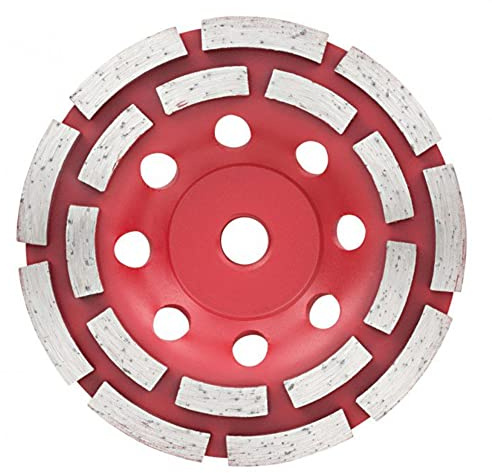 CORTAG MUELA DESBASTE DOBLE CORONA 115 MM - 4.1/2 SEGMENTADO Óxido de aluminio Mediano para Esmeril angular