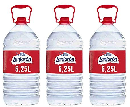 Agua Mineral Lanjarón 3x6250ml (Caja de 3 botellas; Total 18750ml)