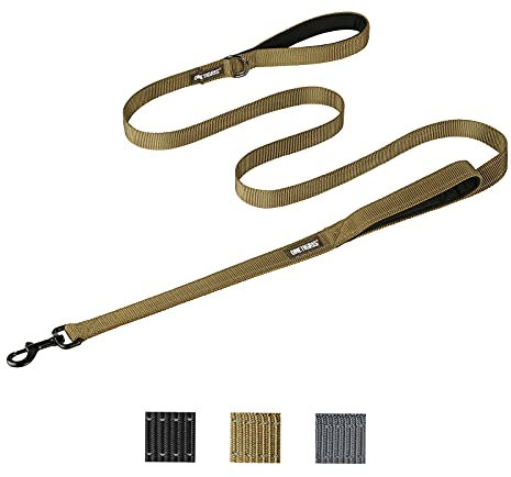 OneTigris doppel-Hundeleine mit reflektierenden Streifen M(182cm)