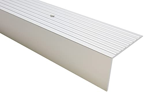 Effector Alu Treppenkantenleiste 90 cm 65x42 mm Silber Profil | Breite Auflagefläche, Stabile Konstruktion, Aluminium Oberfläche