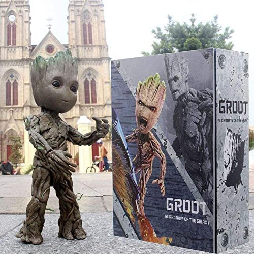LICHOO Anime Actionfigur Groot Tree Man Sammlermodell Statue Spielzeug PVC Figuren Desktop Ornamente