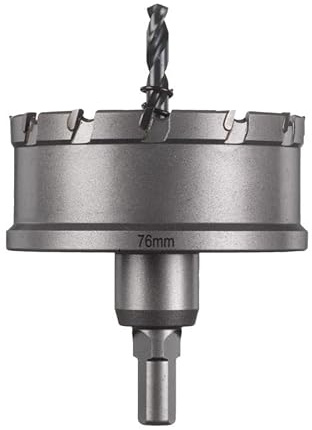 MILWAUKEE ACCESORIOS 4932479054 Cor.metal duro para INOX 76mm - Scie cloche TCT 76mm-1pc Power Type, Multicolore
