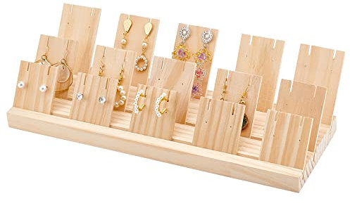 PH PandaHall Schmuckständer, Ohrring-Halskettenhalter Mit 3 Größe, 15 Stück Ohrring-Ausstellungsständer Für Den Verkauf von Ohrringen, Schmuck, Visitenkarten-Organizer