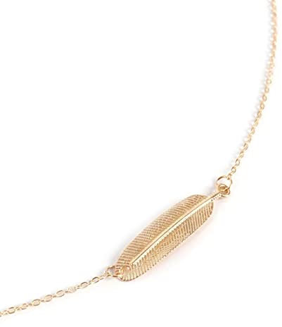 Whoiy Kettengürtel Tracht, Körperkette Damen Gold Vergoldet Kabel Minimalistische Blätter Bauch Ketten 90Cm Sommer Körperschmuck Zubehör für Frauen