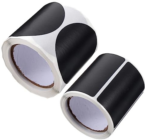 Ciieeo 2rollen Beschriftungsaufkleber Schwarze Kreisaufkleber Farbige Klebeetiketten Aufkleberetiketten Namensschildaufkleber Klassifizierungsaufkleber Farbige Etikettenaufkleber Für