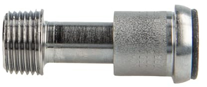 tecuro Heizkörper Ausgleichstülle mit Eurokonus x 3/8 Zoll (DN10) Aussengewinde, temperaturbeständig bis 110 °C, max. 7 bar, Messing vernickelt