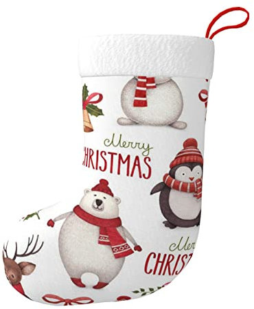 JCAKES Weihnachten Nikolaus Weihnachtsstrumpf Weihnachtsstrümpfe Weihnachtsschmuck Outdoor Weihnachtsstrümpfe Personalisiert