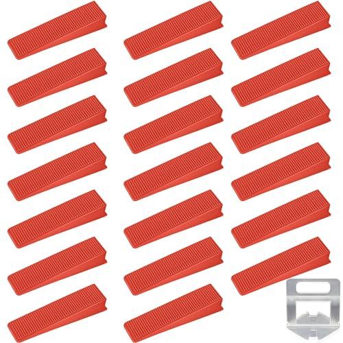 20 Distanziatori Livellatori per Piastrelle, Livellatori per Piastrelle, Distanziatori per Piastrelle, Strumento di Installazione per Posa Piastrelle, per Pareti e Pavimenti di Edifici