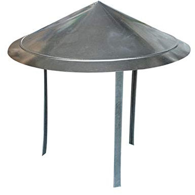 Schornsteinhaube, Edelstahl, verzinkt, Ofenrohrleitungsabdeckung, Schutzkappe, Topf, Dachhaube, Durchmesser, Kanal, Lüftungskappe, Regenhut, Haubenhut, Durchmesser 400 mm