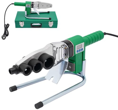 Soldadora de tubos de agua con pantalla digital 20-32mm máquina soldadora de tubos herramienta de soldadura de tubos para PPR, Pb, PE, PV, plásticos