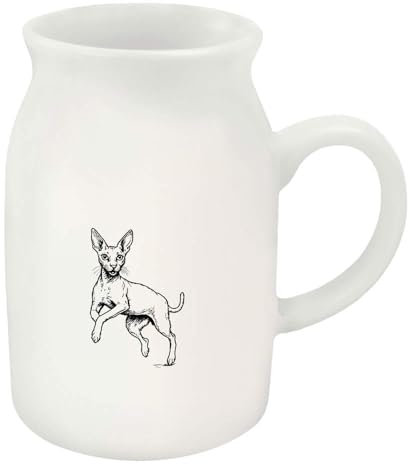Azeeda 300ml 'Cornish Rex Cat' Ceramic Milk Jug (MJ00016287)
