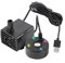 Puupaa Pompe à eau brumisateur, fontaine à eau USB 5 V pour fontaine à brouillard d'étang avec lumières LED Mini pour machine à brouillard MISTER pour Halloween, fête, jardin, rocaille, cour
