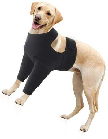 Ksikdeg Hunde-Leggings für die Vorderbeinbandage für Wärme und für verletztes Altern gegen Lecken, mehrere Größen, weniger Beschwerden