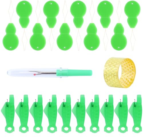 22 Pezzi Filo Plastica Infila,Infila Aghi Cucire Mano,Infila Ago Macchina Cucire,Automatico Infila Ago,Kit Cucito Artigianale Multicolor,Strumenti Abbigliamento Riparazione
