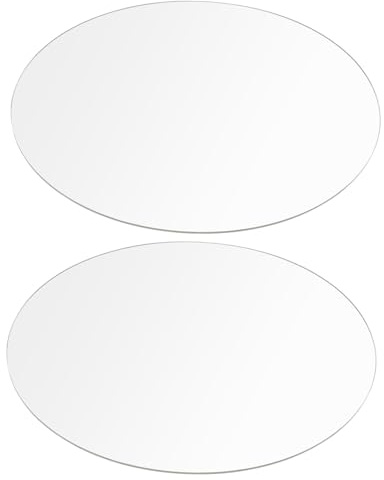 LOLIPPYY 2 Stück Transparente Runde Acrylscheiben mit Schutzfolie Klare Acrylglasplatten Kratzfest für DIY Bastelprojekte Produktpräsentation Hochzeitsschilder und Malerei