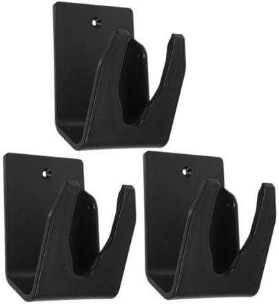 ZUNOXAZ Supporto Scanner Barcode da Parete 3 Pezzi in Plastico Nero, Design Stabile e Salvaspazio, per Supermercati e Uso Versatile