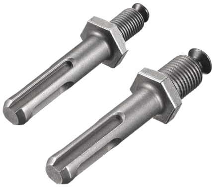 QUARKZMAN 2uds 3/8 1/2 Rosca Taladro sin llave Portabrocas Adaptador Redondo Vástago para Impacto Destornillador