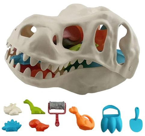 Giocattoli Da Sabbia,Gioco Acquatico Divertente E Colorato Con Dinosauri,Set per Sabbiera con Secchiello per Interni | Per Ragazze E Ragazzi Estate Campeggio All'Aperto Compleanno
