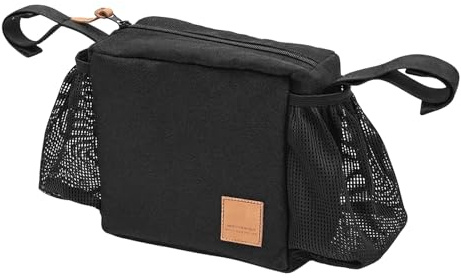 Pet Stroller Bag, Large Capacity Non Slip Zipper Travel Pouch, 7.87x7.87x3.94 Inches Carry Case, Storage Organizer with Secure Closure, Puppy Tote with Lightweight Build, Utility Accessory for Walking