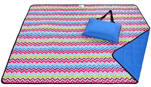 Roebury Outdoor Picknickdecke für die Ganze Familie 180 x 140 cm - Wärmeisoliert & Wasserresistent mit Tragegriff. Campingdecke Stranddecke Reisedecke für Jeden Untergrund