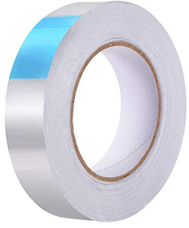sourcing map Heat Resistant Tape - High Temperature Heat Transfer Tape Aluminum Foil Adhesive Tape 30mm x 50m(164ft)