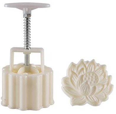 Plastic Mooncake Mold 125/150g 3D Lotus Stamp Cookie Cutter Mould DIY Baking