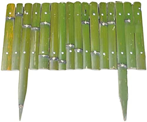 Gartenzaun Zaunelemente Miniatur Deko Edge Fencing Panels Outdoor dekorative Tierbarriere Gartenzaun Bambus Patio Grenze 5PCS für Landschaft Blumenbeet Hinterhof llxyzrzbhd612(Color:A;Size:60x40cm)