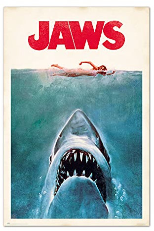 Grupo Erik Jaws Poster - 36 x 24 inches / 91.5 x 61 cm - Shipped Rolled Up - Cool Posters - Art Poster - Posters & Prints - Wall Posters