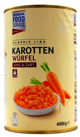 Classic Line Karottenwürfel jung & zart, (1 x 2.65 kg)