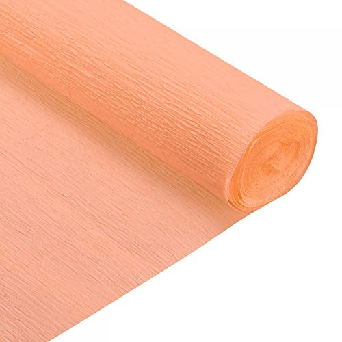 sourcing map Krepppapierrollen Krepppapier für Blumenherstellung Ersatz 7,5 Fuß lang 20 Zoll breit 2 Stück Tiefer Champagner