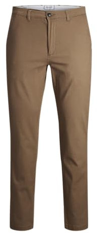 JACK & JONES Jpstmarco Jjdave LC Noos Pls Pantalón Chino, Otter, 44W / 32L Hombres