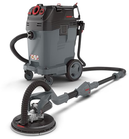 MENZER Trockenbau Schleifsystem Dustfree mit LHS 225 + VCL 550 PRO | Antistatic, Langhalsschleifer, Industriesauger Nass-Trockensauger