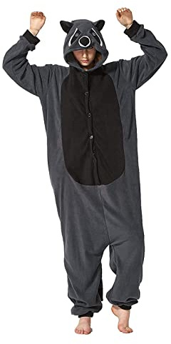Hstyle Onesie Jumpsuit Tier Ganzkörper Karneval kostüm Fasching Cosplay Persönlichkeiten Tierkostüm Herren Damen Erwachsene Onesies