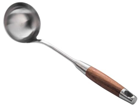 Cabilock Cucharón Sopero Colador De Sopa Colador Inoxidable Cuchara De Sopa Mango Diseño Orificio Para Colgar Fácil De Guardar