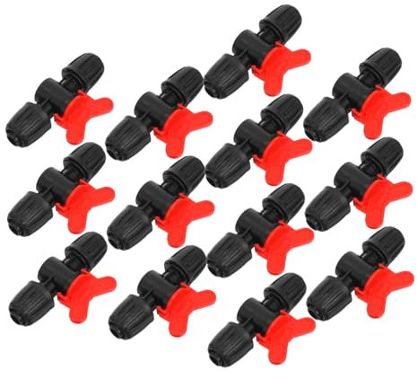 iplusmile 13pièces Raccords De Tuyau Irrigation avec Valves De De Débit pour Systèmes Agricoles Accessoires De Jardinage PE pour Arrosage