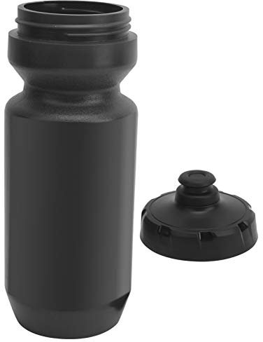 Beufee Bike Water Bottle, 610 Ml Outdoor Cycling Bottles Running Water Container for Gym Camping Hiking (Black)