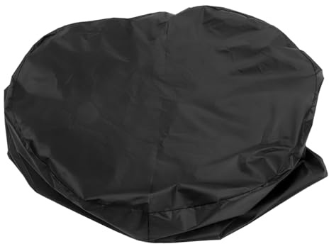 PHENOFICE Copertura Barbecue Resistente Oxford Anti-uv e Anti-pioggia Protezione Completa per Tavoli Rotondi da Esterno Nera